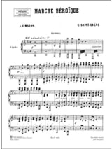 Marche Héroïque Opus 34. 4 Mains. - SAINT-SAËNS - Partition - Piano